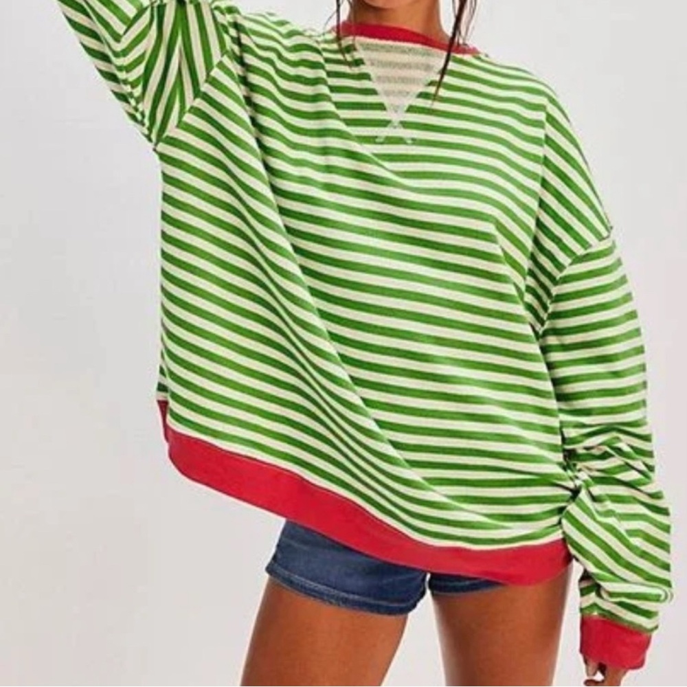 Watermelon Stripe Classic Crew